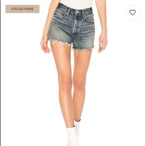 MOUSSY denim cutoff shorts